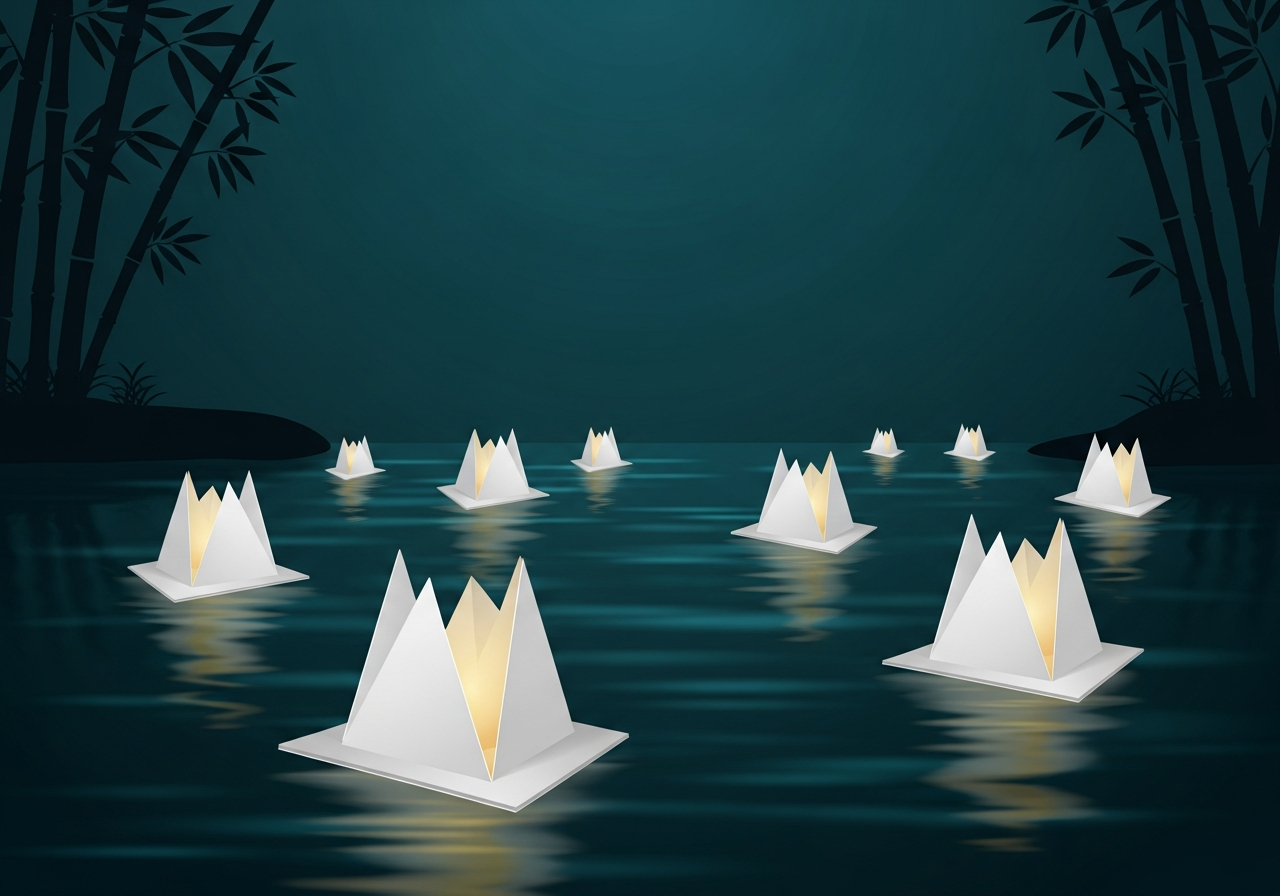 Editorial illustration of Obon